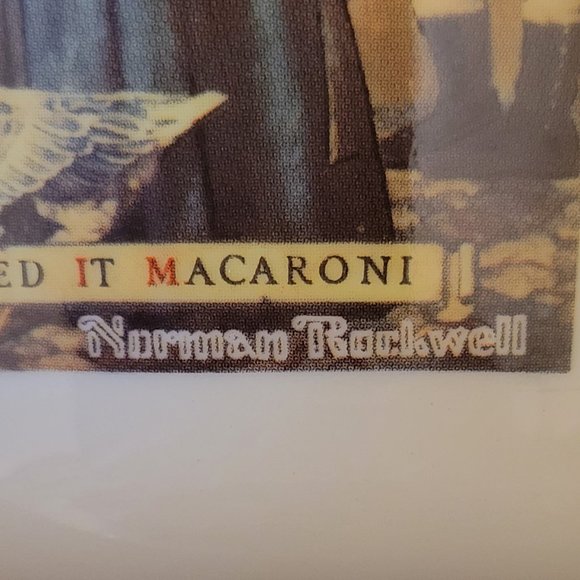 Porcelain Bowl NORMAN ROCKWELL Yankee Doodle Gorham Fine China Bicentennial 1976 - Picture 10 of 10